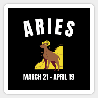 Aries star sign Sticker